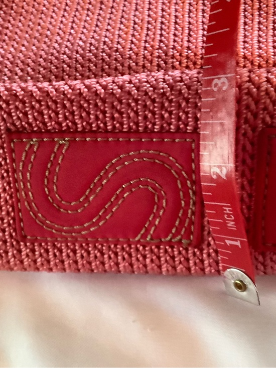 The Sak Handbags - The Sak Coral-Pink Knit Crossbody with Stitched Leather Patch
